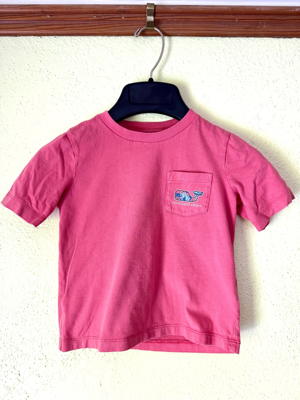 Vineyard Vines Kids Coral Pink Pocket Tee